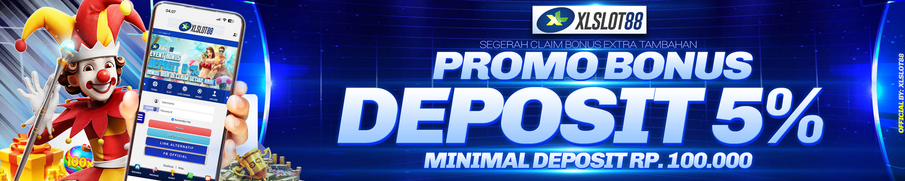 BONUS DEPOSIT 5%